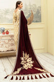 Imrozia Premium Embroidery La-Heritage Velvet 3PC SuitI.V-01 Garnet Dorée - FaisalFabrics.pk