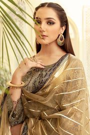 Imrozia Premium Embroidery La-Heritage Velvet 3PC Suit I.V-04 Dusky Garden - FaisalFabrics.pk