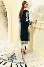 Imrozia Premium Embroidery La-Heritage Velvet 3PC Suit I.V-07 Maze Ocean - FaisalFabrics.pk