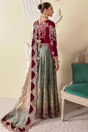 Imrozia Premium Embroidery La-Heritage Velvet 3PC Suit I.V-08 Rozerin - FaisalFabrics.pk