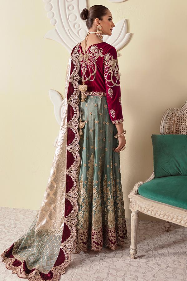 Imrozia Premium Embroidery La-Heritage Velvet 3PC Suit I.V-08 Rozerin - FaisalFabrics.pk