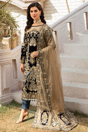 De Velour by Imrozia Premium Embroidered Velvet Suit I.V-09 Amour