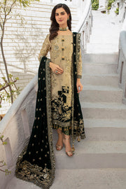 De Velour by Imrozia Premium Embroidered Velvet Suit I.V-10 Hoor
