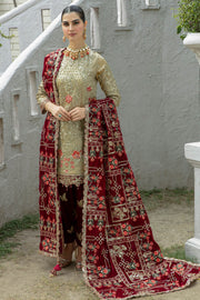 De Velour by Imrozia Premium Embroidered Velvet Suit I.V-15 Meer