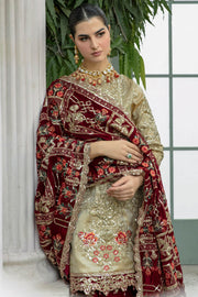 De Velour by Imrozia Premium Embroidered Velvet Suit I.V-15 Meer