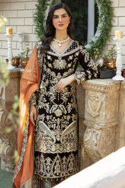 De Velour by Imrozia Premium Embroidered Velvet Suit I.V-16 Evelyn