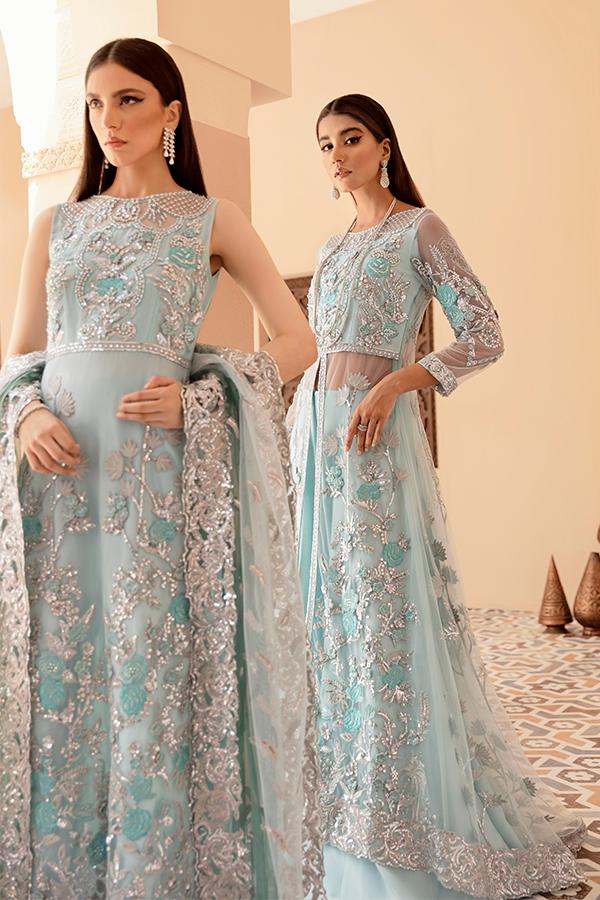 Imrozia Brides Formal Wedding Unstitched 3Pc Suit IB-07 Evangeline - FaisalFabrics.pk