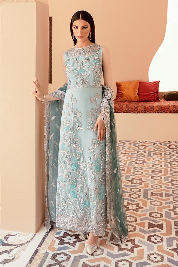 Imrozia Brides Formal Wedding Unstitched 3Pc Suit IB-07 Evangeline - FaisalFabrics.pk