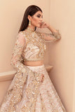 Imrozia Brides Formal Wedding Unstitched 3Pc Suit IB-08 Gold Majesty - FaisalFabrics.pk