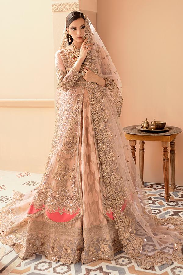 Imrozia Brides Formal Wedding Unstitched 3Pc Suit IB-08 Gold Majesty - FaisalFabrics.pk