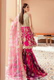 Imrozia Brides Formal Wedding Unstitched 3Pc Suit IB-09 Fuchsia Glam - FaisalFabrics.pk