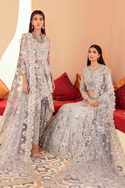 Imrozia Brides Formal Wedding Unstitched 3Pc Suit IB-10 Maya Frost - FaisalFabrics.pk