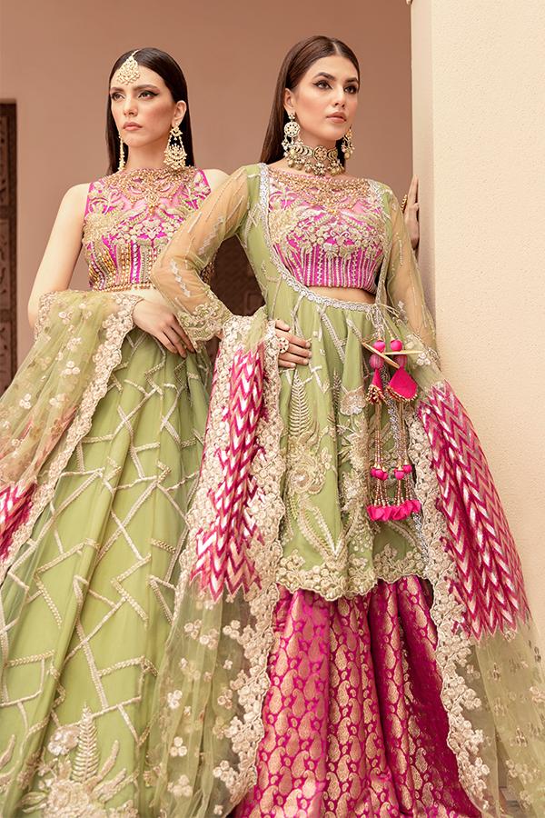 Imrozia Brides Formal Wedding Unstitched 3Pc Suit IB-11 Iris Melody - FaisalFabrics.pk