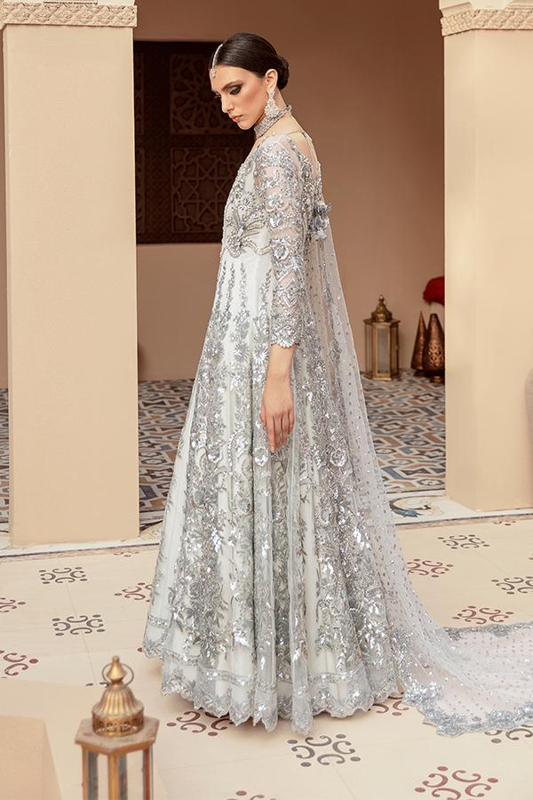 Imrozia Brides Formal Wedding Unstitched 3Pc Suit IB-12 Nora Bianca - FaisalFabrics.pk
