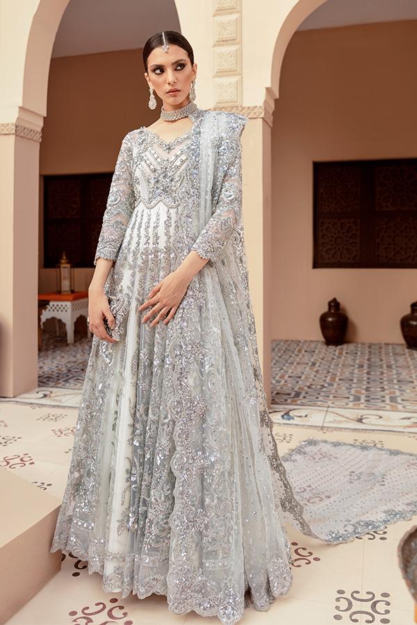 Imrozia Brides Formal Wedding Unstitched 3Pc Suit IB-12 Nora Bianca - FaisalFabrics.pk