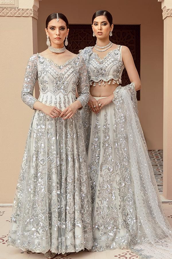Imrozia Brides Formal Wedding Unstitched 3Pc Suit IB-12 Nora Bianca - FaisalFabrics.pk