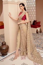 Imrozia Brides Formal Wedding Unstitched 3Pc Suit IB-14 Sheen Ardour - FaisalFabrics.pk