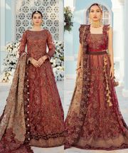 IZNIK Classics Unstitched Luxury Formals 3Pc Suit ICC-01 Carnalion Red
