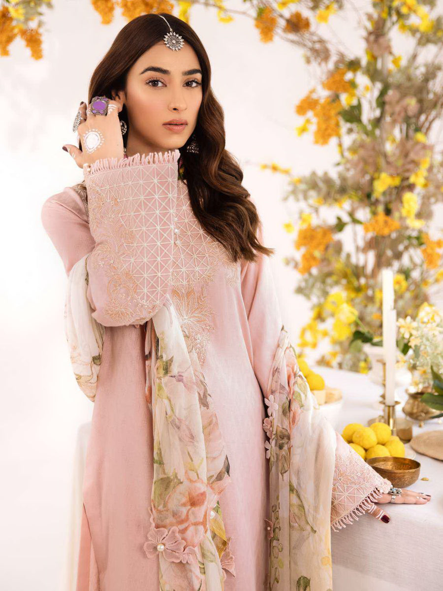 IZNIK Eid Edit '23 Embroidered Lawn Unstitched 3Pc Suit IE-02 Nazaha