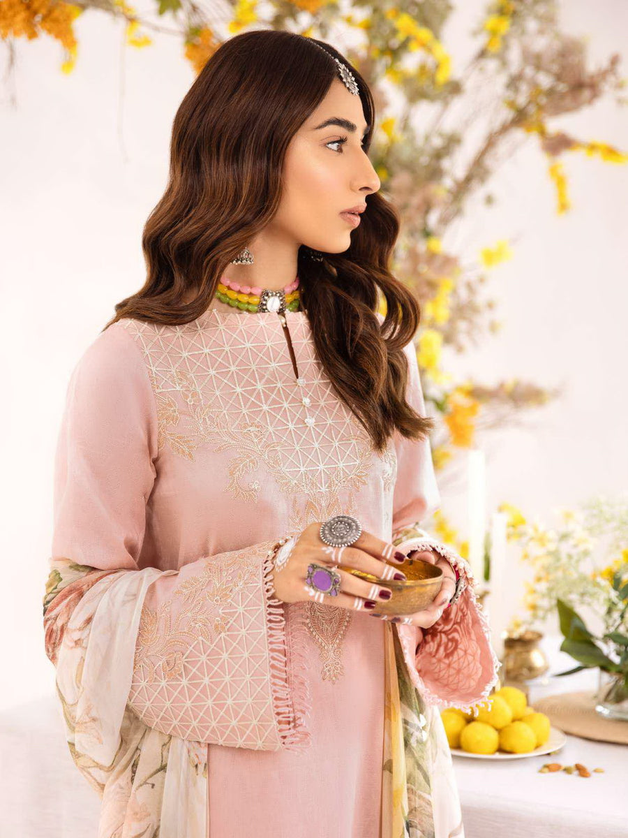 IZNIK Eid Edit '23 Embroidered Lawn Unstitched 3Pc Suit IE-02 Nazaha