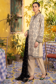 IZNIK ILARIA Embroidered Luxury Lawn Unstitched 3Pc Suit - GAIA