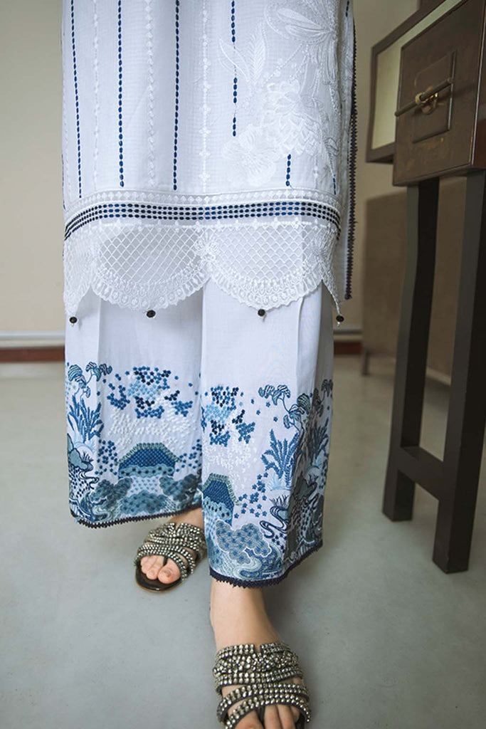 ILAHA Embroidered Lawn Stitched 3 Piece Suit ILH21PF 07 Zel main image 1