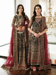 FARASHA Lueur Unstitched Embroidered Luxury Net Suit 04-ILYANA