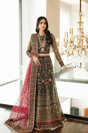 FARASHA Lueur Unstitched Embroidered Luxury Net Suit 04-ILYANA
