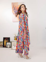 ZS Textiles Intermix Unstitched Summer Printed 3Pc Suit IM-10