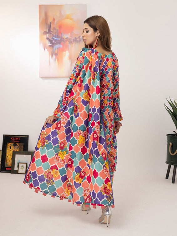 ZS Textiles Intermix Unstitched Summer Printed 3Pc Suit IM-10