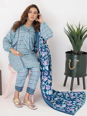 ZS Textiles Intermix Unstitched Summer Printed 3Pc Suit IM-11