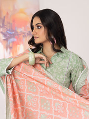 ZS Textiles Intermix Unstitched Summer Printed 3Pc Suit IM-02