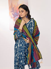 ZS Textiles Intermix Unstitched Summer Printed 3Pc Suit IM-03
