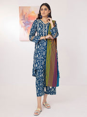 ZS Textiles Intermix Unstitched Summer Printed 3Pc Suit IM-03