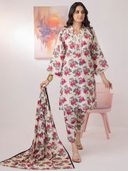 ZS Textiles Intermix Unstitched Summer Printed 3Pc Suit IM-04