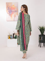 ZS Textiles Intermix Unstitched Summer Printed 3Pc Suit IM-05