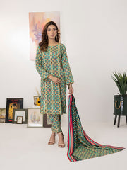 ZS Textiles Intermix Unstitched Summer Printed 3Pc Suit IM-05