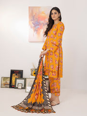 ZS Textiles Intermix Unstitched Summer Printed 3Pc Suit IM-06