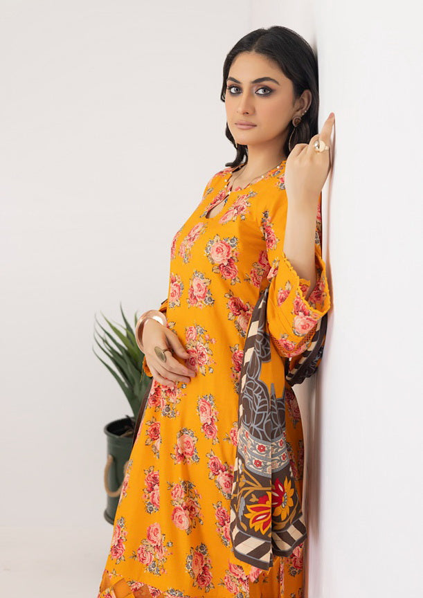 ZS Textiles Intermix Unstitched Summer Printed 3Pc Suit IM-06