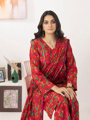 ZS Textiles Intermix Unstitched Summer Printed 3Pc Suit IM-08