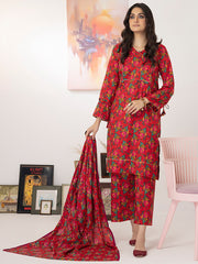 ZS Textiles Intermix Unstitched Summer Printed 3Pc Suit IM-08