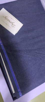 Dynasty Carrera Men’s Blended Shalwar Mettalic Blue For Winter - FaisalFabrics.pk