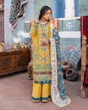 Maria Osama Khan Sakhiyaan Unstitched Winter Khaddar Suit - Sandal