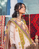 Maria Osama Khan Sakhiyaan Unstitched Winter Khaddar Suit - Zaitoon