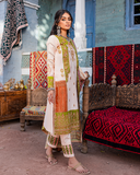 Maria Osama Khan Sakhiyaan Unstitched Winter Khaddar Suit - Zaitoon