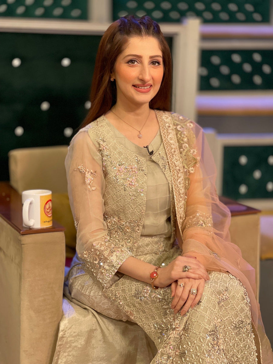 aroshi Farahnosh Unstitched Luxury Formal Suit - FIESTA
