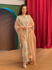 aroshi Farahnosh Unstitched Luxury Formal Suit - FIESTA