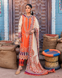 Maria Osama Khan Sakhiyaan Unstitched Winter Khaddar Suit - Narang