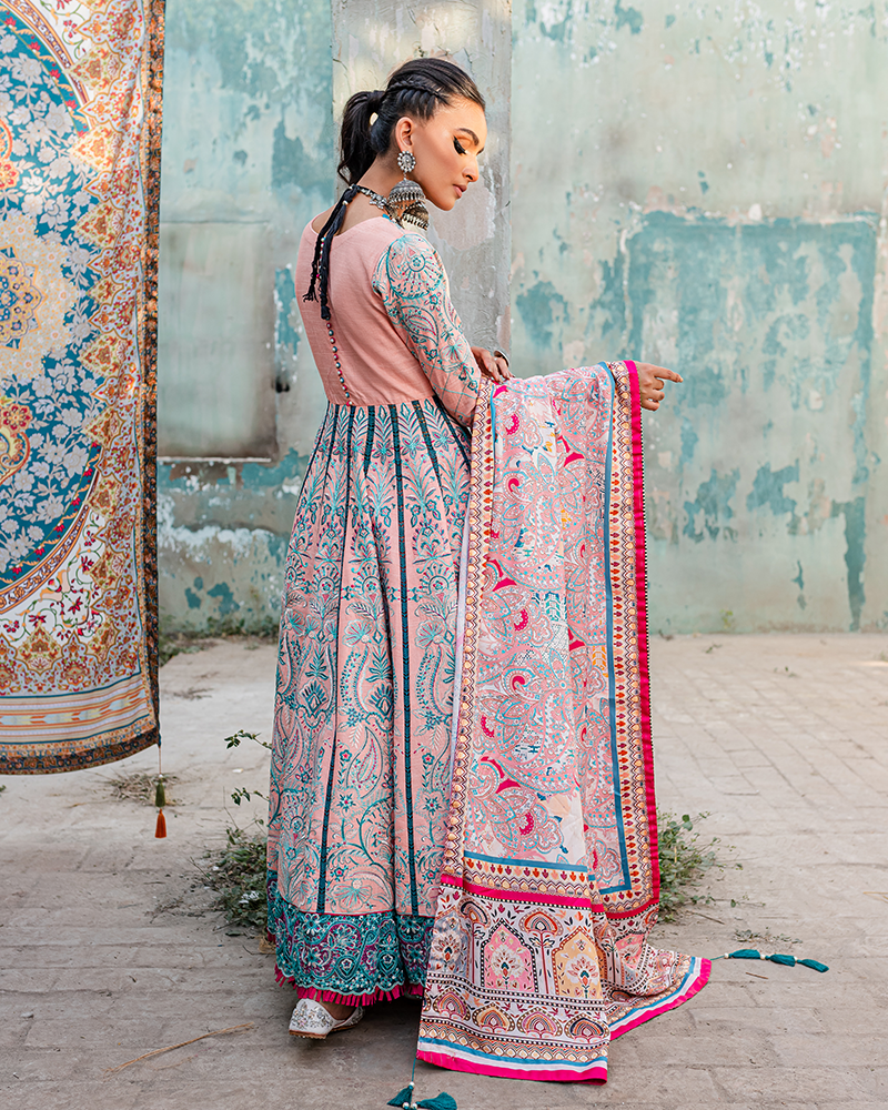 Maria Osama Khan Sakhiyaan Unstitched Winter Khaddar Suit - Dilafroz
