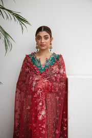Suveez Myra Premium Embroidered Suit - D-10 Maya Bright Green